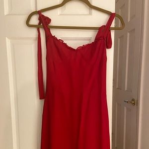 Reformation Christine Dress in Lipstick